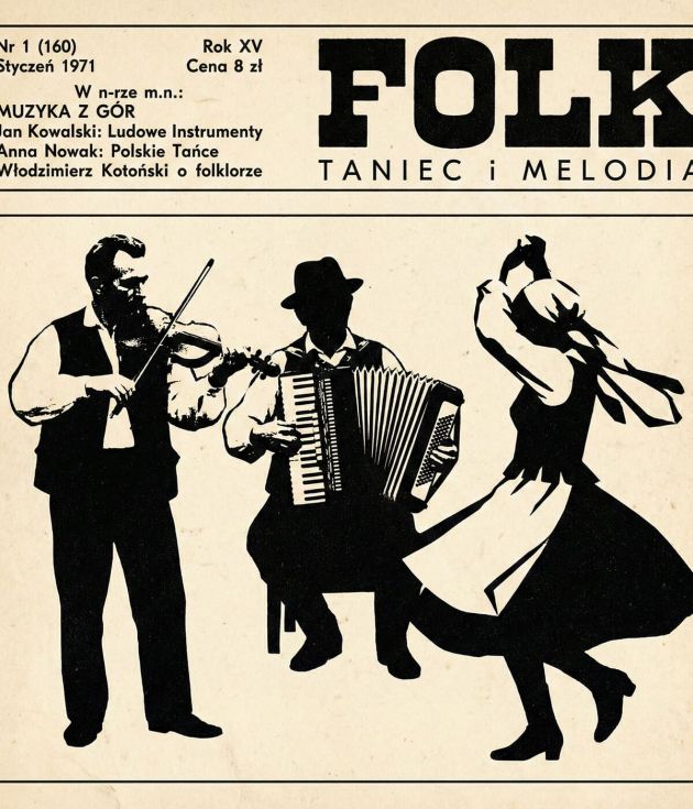 Folk rhythm vintage poster art
